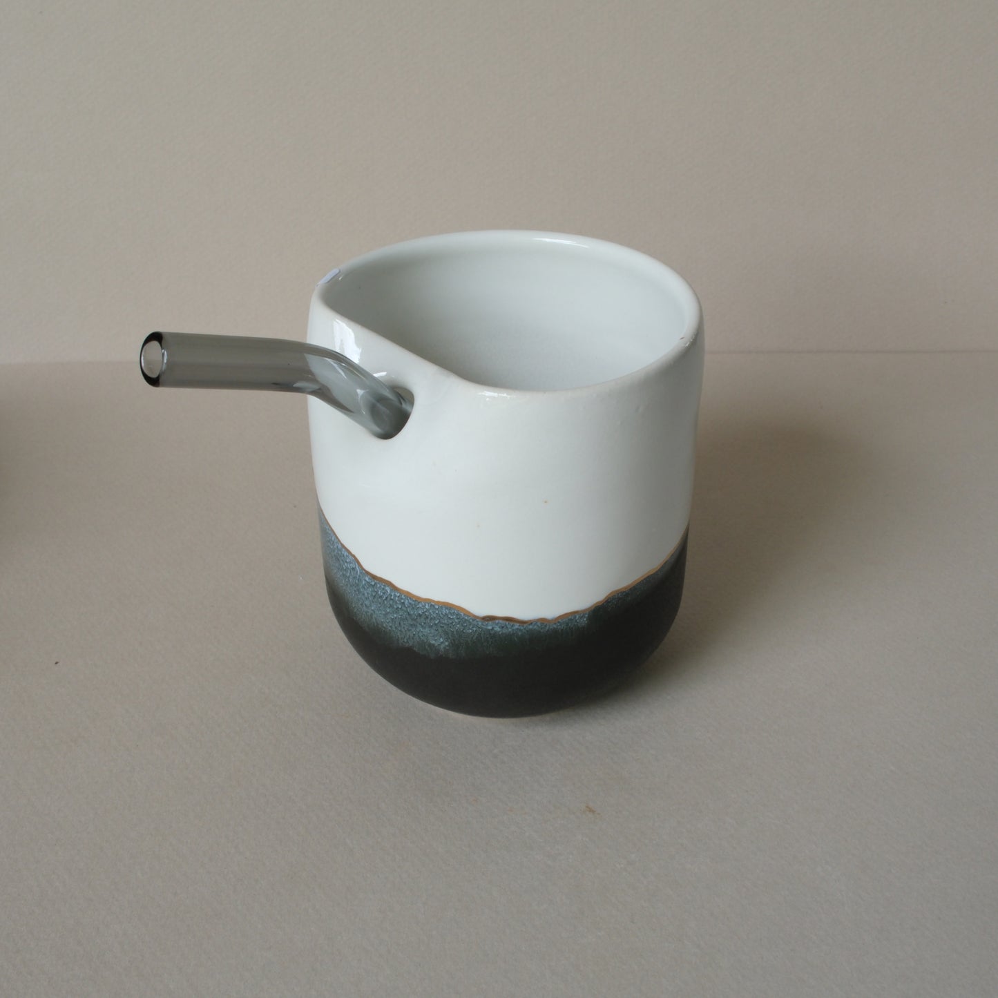 White & Gold | Straw Cup