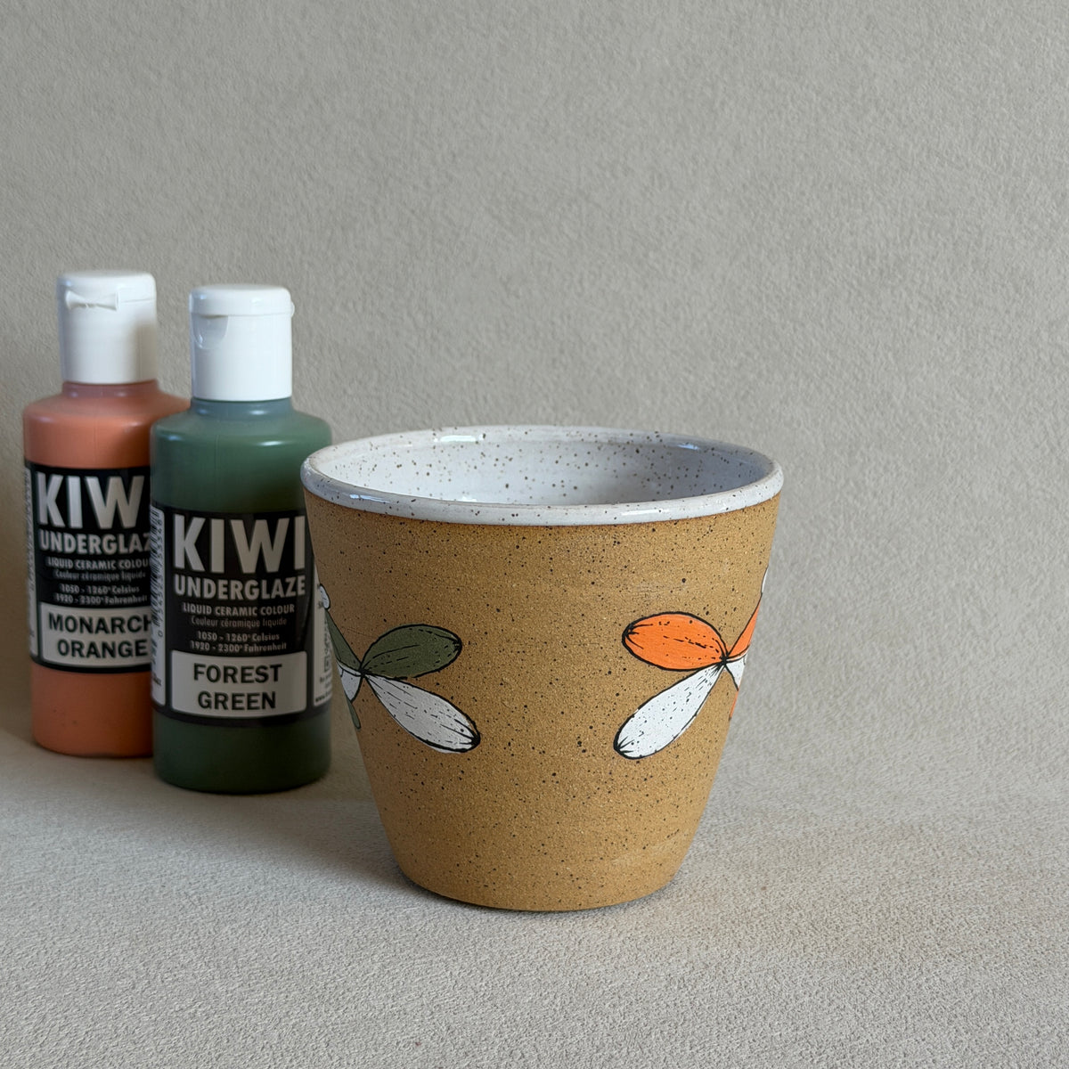 Fish Mug | Orange & Teal