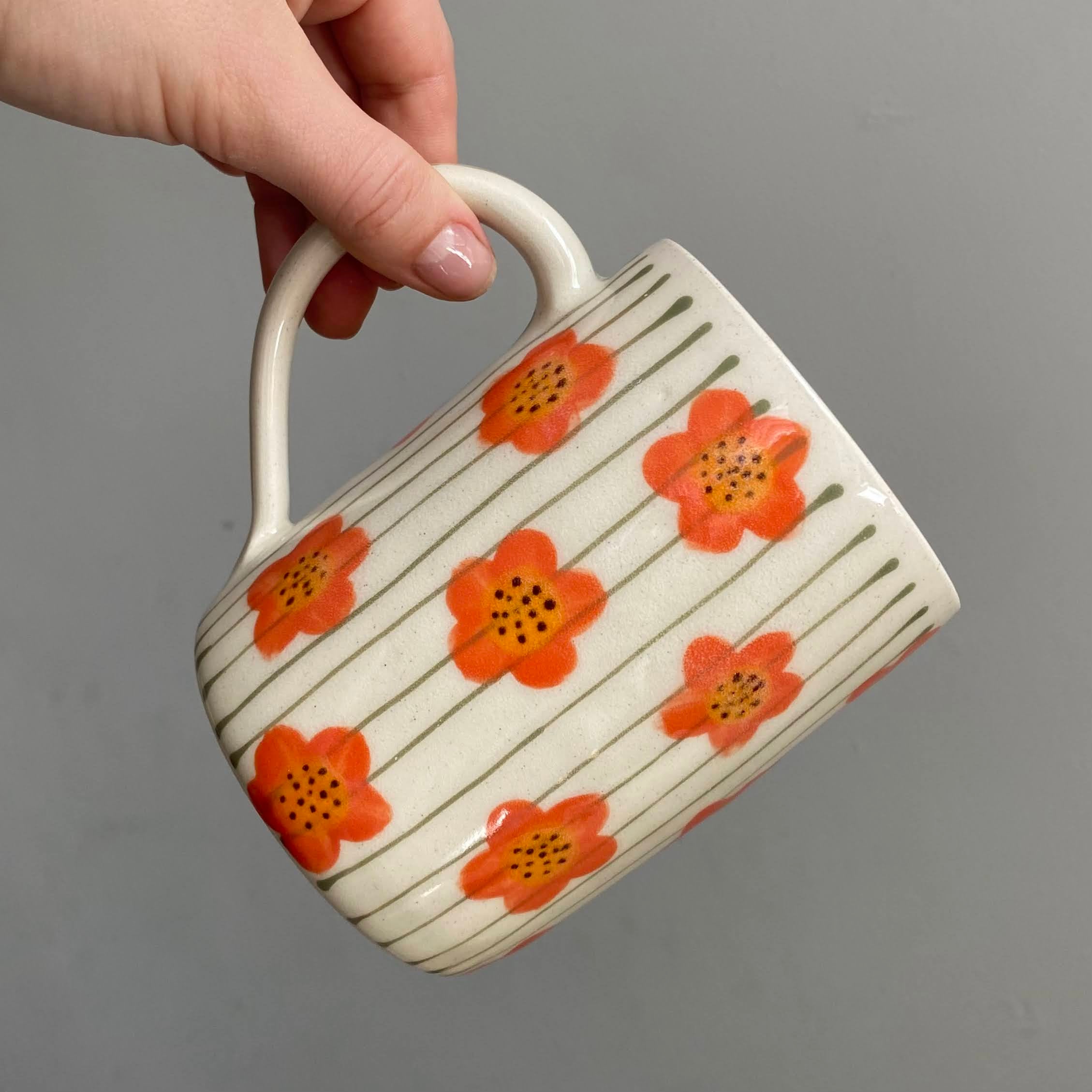 ORANGE | PREORDER Floral Bloom Mug image 0