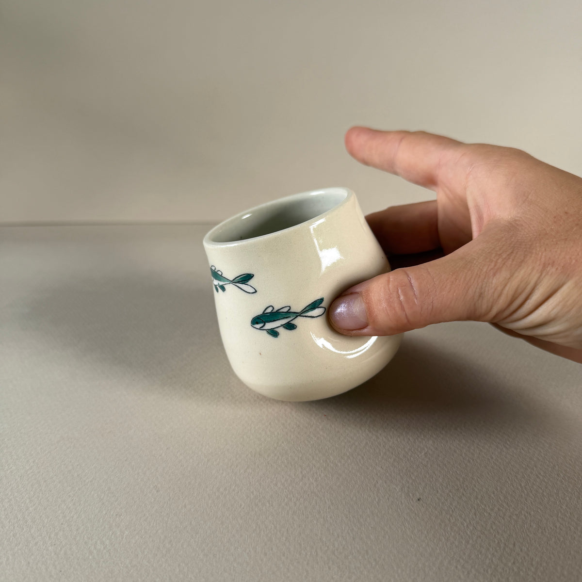 Teal Fish | Pinch Cup